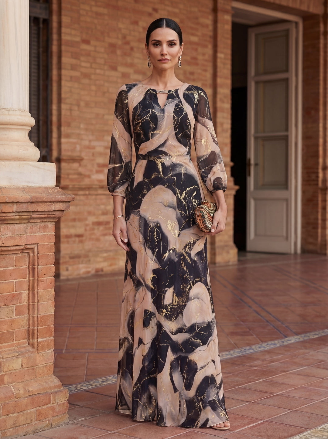 Vestido Gasa Estampado - Van Moreau Utrecht