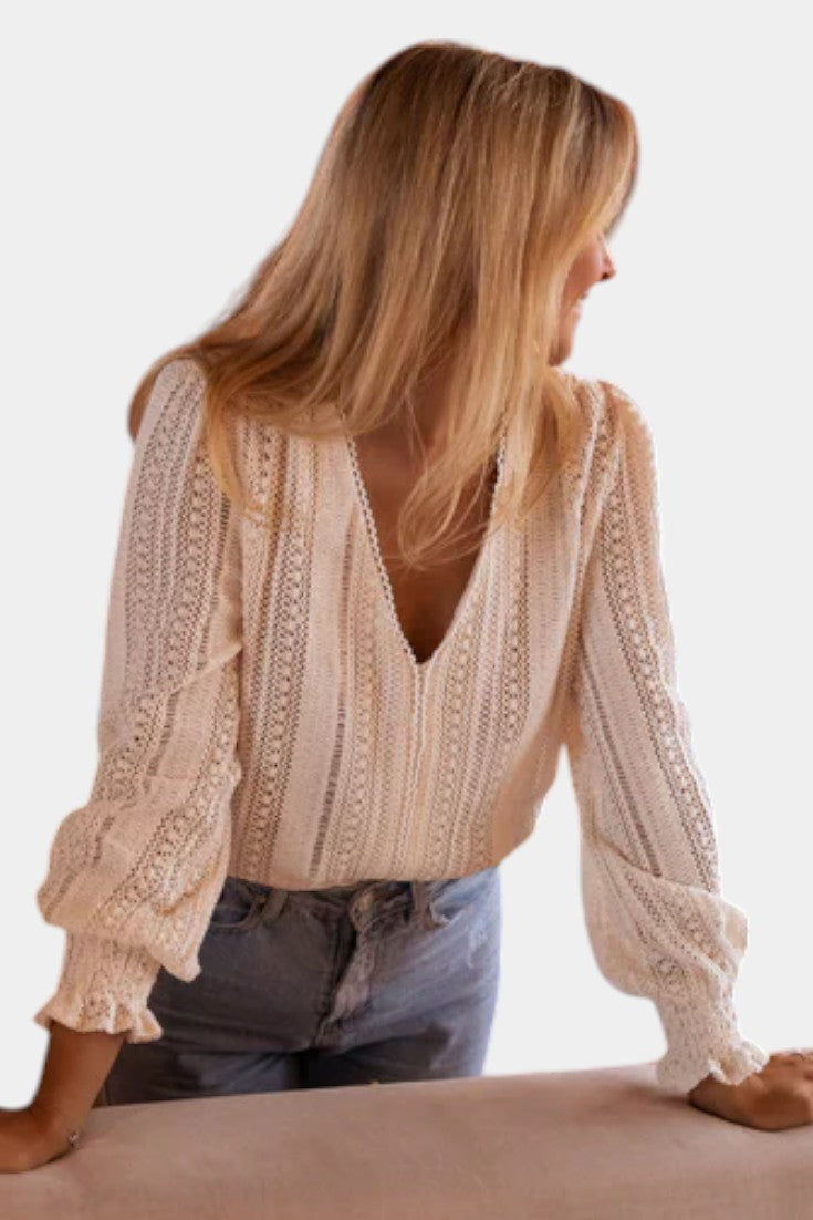 Emery Blusa de Encaje de Crochet - Van Moreau Utrecht