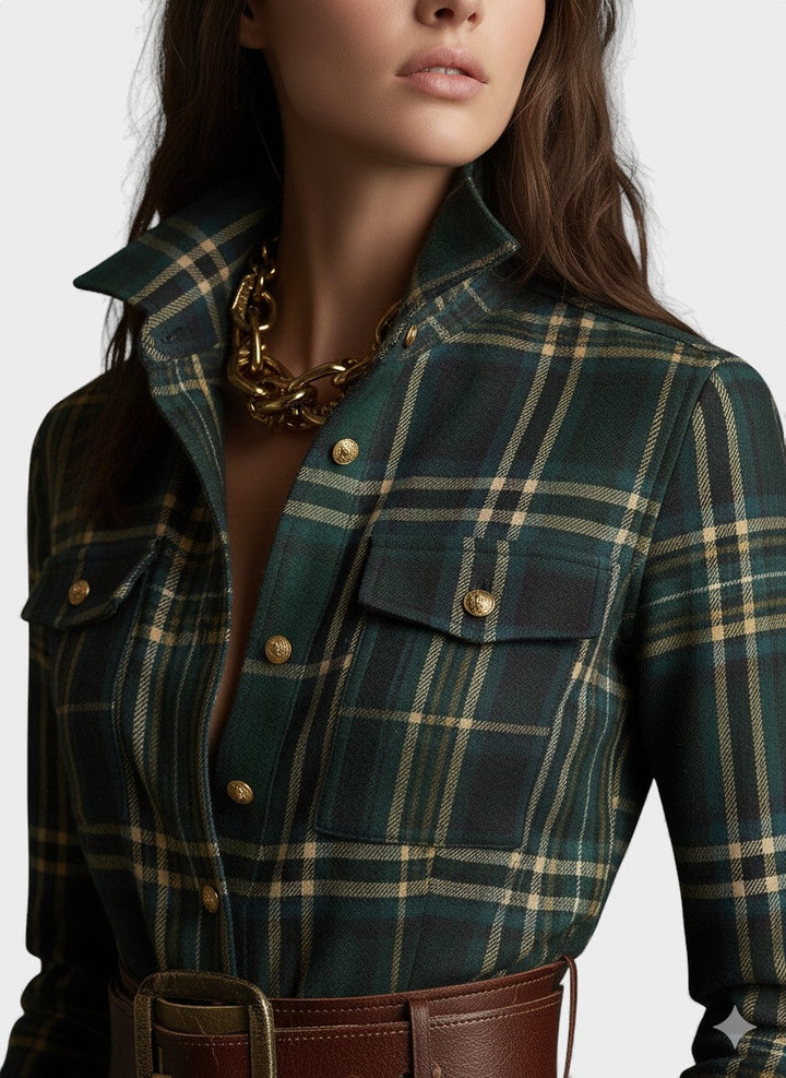 Elena | Camisa Vestido Clásico Elegante - Van Moreau Utrecht