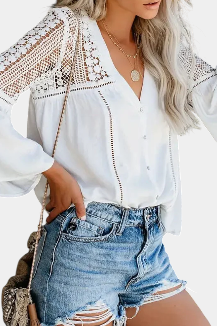 Blusa de Encaje Sunwoven - Van Moreau Utrecht
