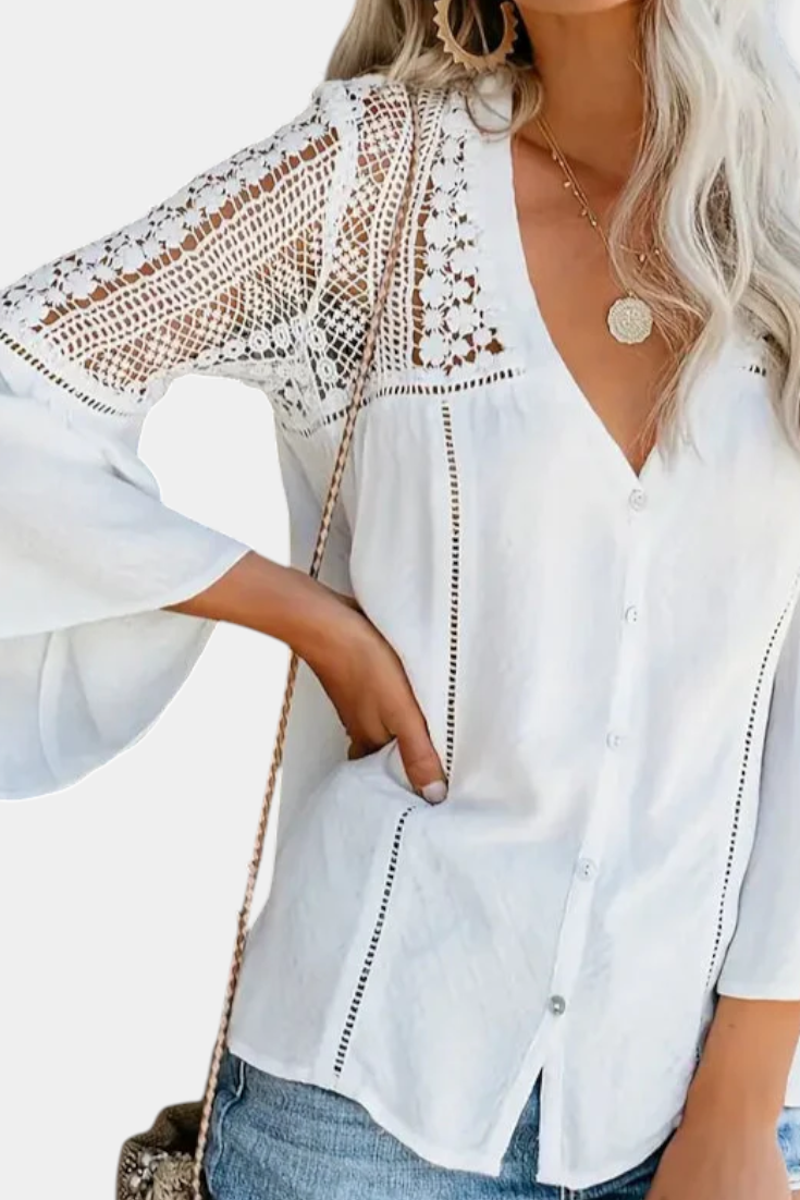 Blusa de Encaje Sunwoven - Van Moreau Utrecht