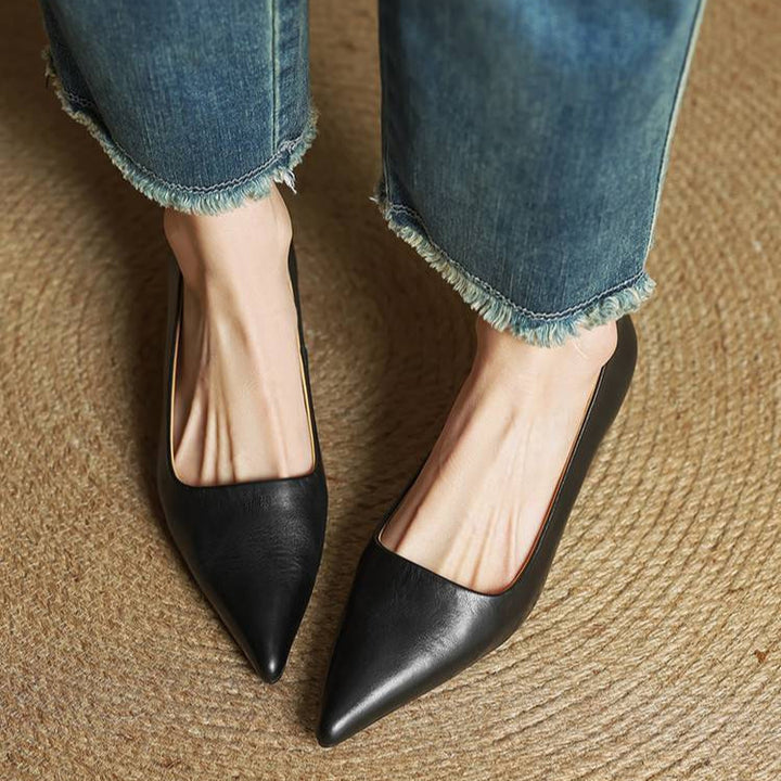 Anok Tacones Altos de Cuero Auténtico - Van Moreau Utrecht