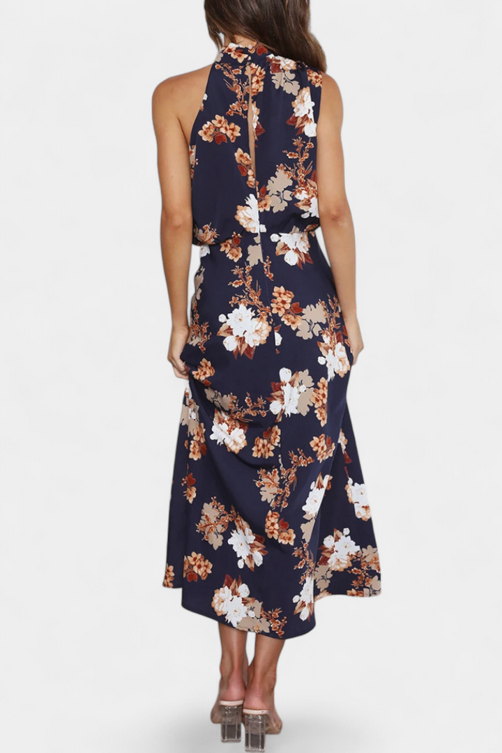 Lisa | Maxi Floral Halter - Van Moreau Utrecht