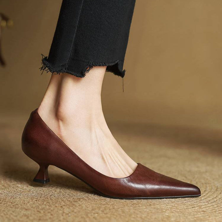 Anok Tacones Altos de Cuero Auténtico - Van Moreau Utrecht