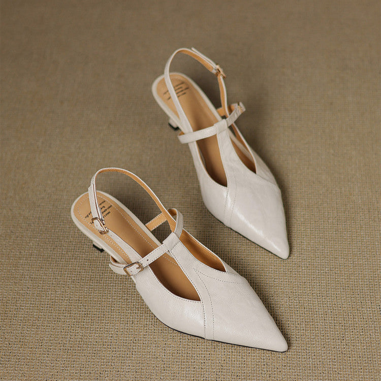 Tacones Altos de Cuero Noir Auténtico - Van Moreau Utrecht