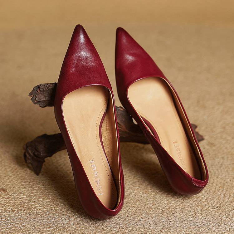 Anok Tacones Altos de Cuero Auténtico - Van Moreau Utrecht
