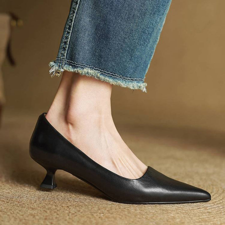 Anok Tacones Altos de Cuero Auténtico - Van Moreau Utrecht