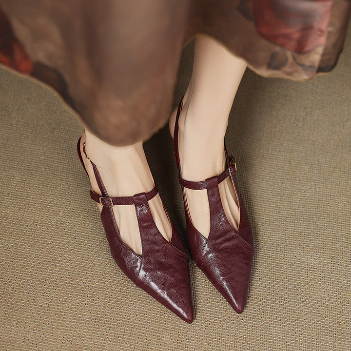 Tacones Altos de Cuero Noir Auténtico - Van Moreau Utrecht