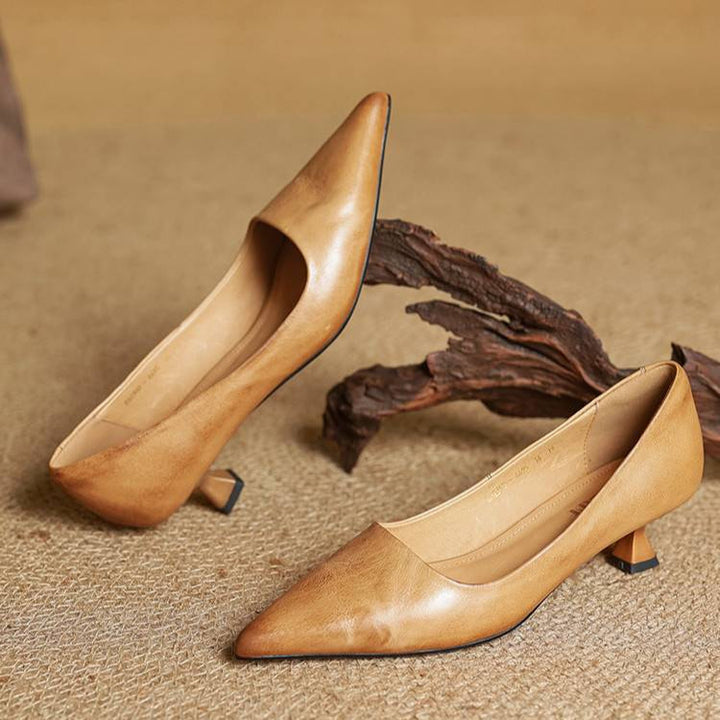 Anok Tacones Altos de Cuero Auténtico - Van Moreau Utrecht