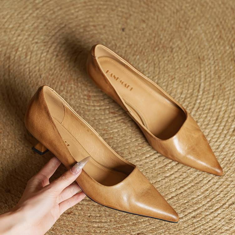 Anok Tacones Altos de Cuero Auténtico - Van Moreau Utrecht