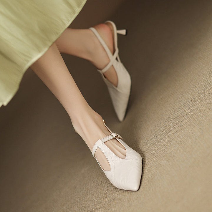 Tacones Altos de Cuero Noir Auténtico - Van Moreau Utrecht
