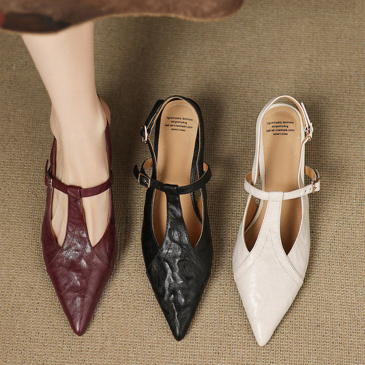 Tacones Altos de Cuero Noir Auténtico - Van Moreau Utrecht