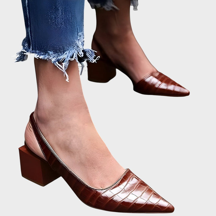 Mirela | Tacones de Piel - Van Moreau Utrecht
