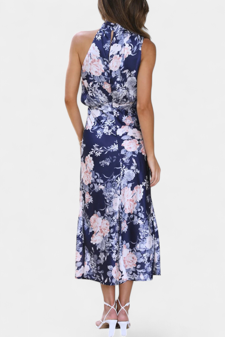 Lisa | Maxi Floral Halter - Van Moreau Utrecht