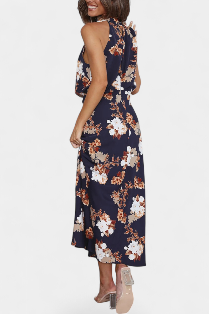 Lisa | Maxi Floral Halter - Van Moreau Utrecht