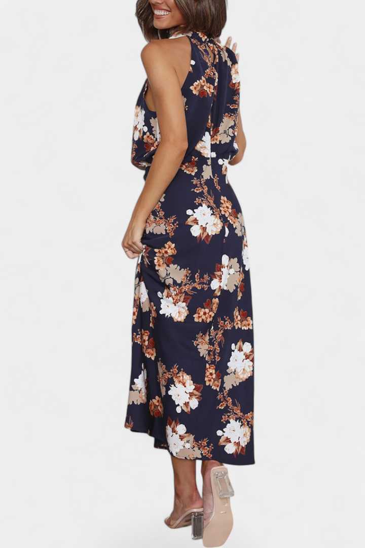 Lisa | Maxi Floral Halter - Van Moreau Utrecht