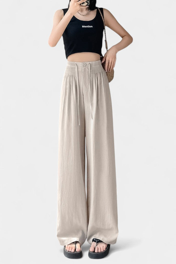 Ilyana | Pantalones de Cintura Alta y Pierna Ancha - Van Moreau Utrecht