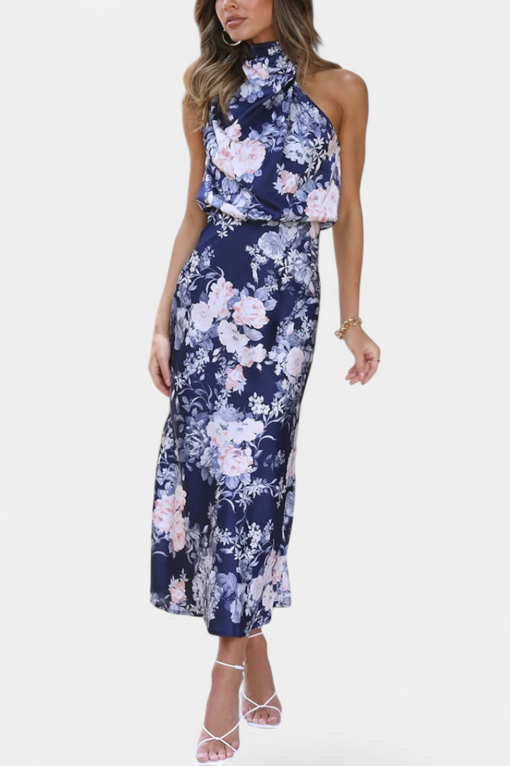 Lisa | Maxi Floral Halter - Van Moreau Utrecht