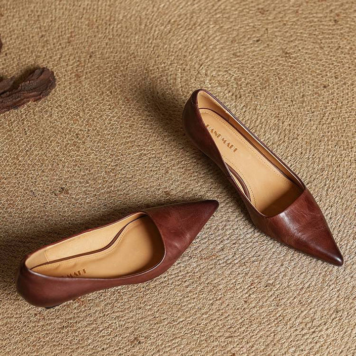 Anok Tacones Altos de Cuero Auténtico - Van Moreau Utrecht