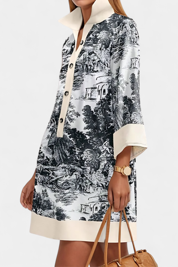 Wilma | Vestido Paisaje - Van Moreau Utrecht