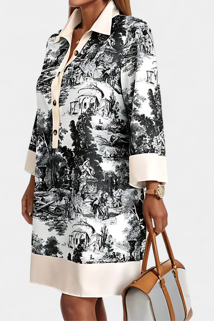 Wilma | Vestido Paisaje - Van Moreau Utrecht