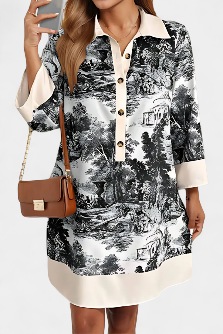 Wilma | Vestido Paisaje - Van Moreau Utrecht