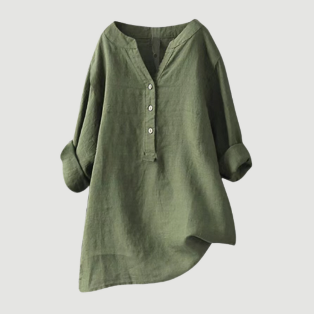 Freja™ – Camisa ligera y cómoda con botones - Van Moreau Utrecht