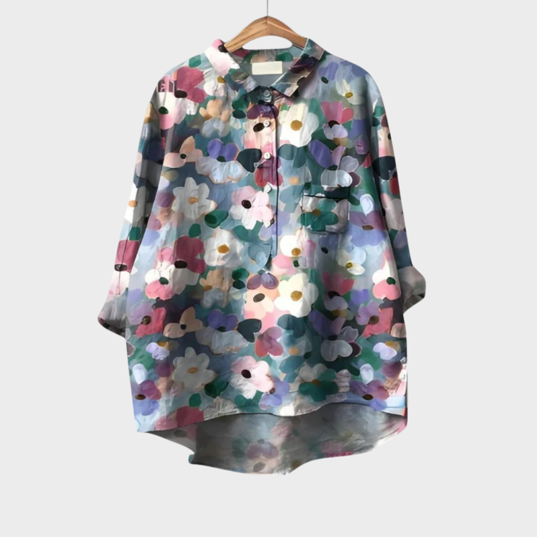 Elise | Elegante Camicia Estiva in Lino - Van Moreau Utrecht