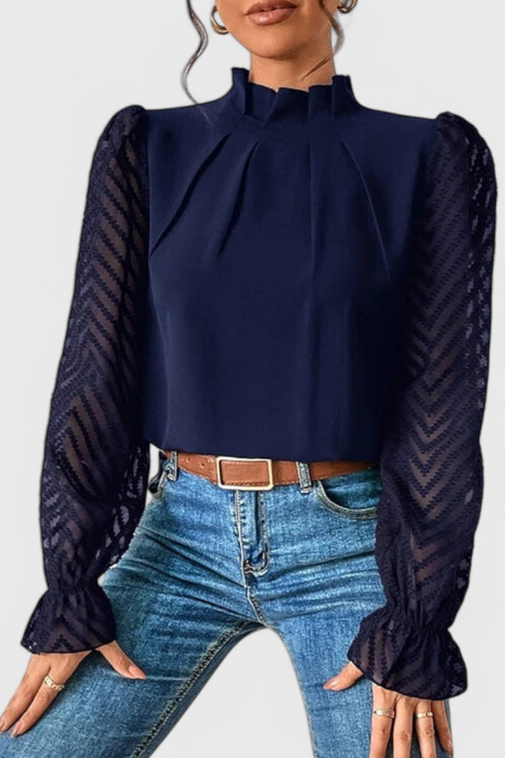 Helga Blusa de Manga Larga Náutica - Van Moreau Utrecht