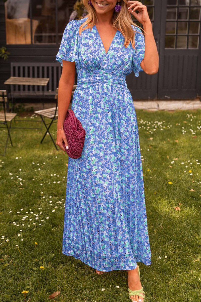 Faith | Elegant Long Dress With Flowers - Van Moreau Utrecht