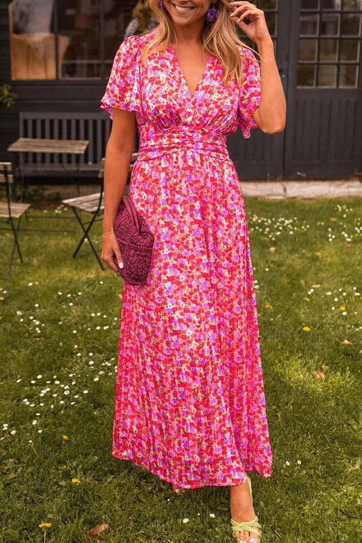 Faith | Elegant Long Dress With Flowers - Van Moreau Utrecht