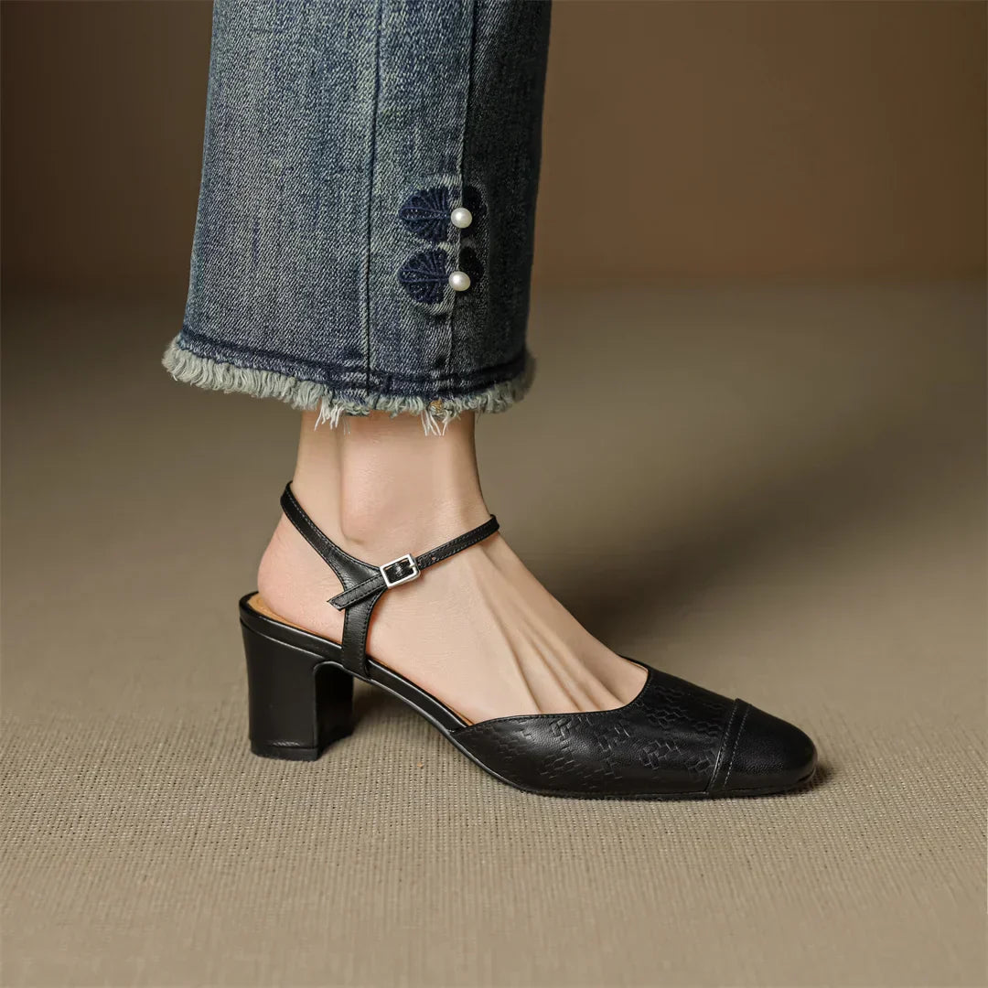 Tacones de Cuero Auténtico Valery - Van Moreau Utrecht