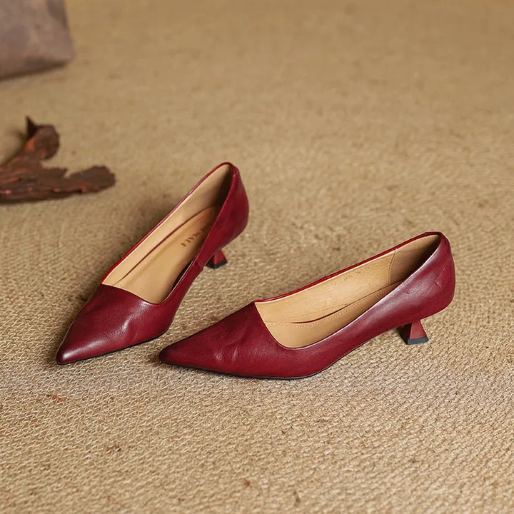 Anok Tacones Altos de Cuero Auténtico - Van Moreau Utrecht