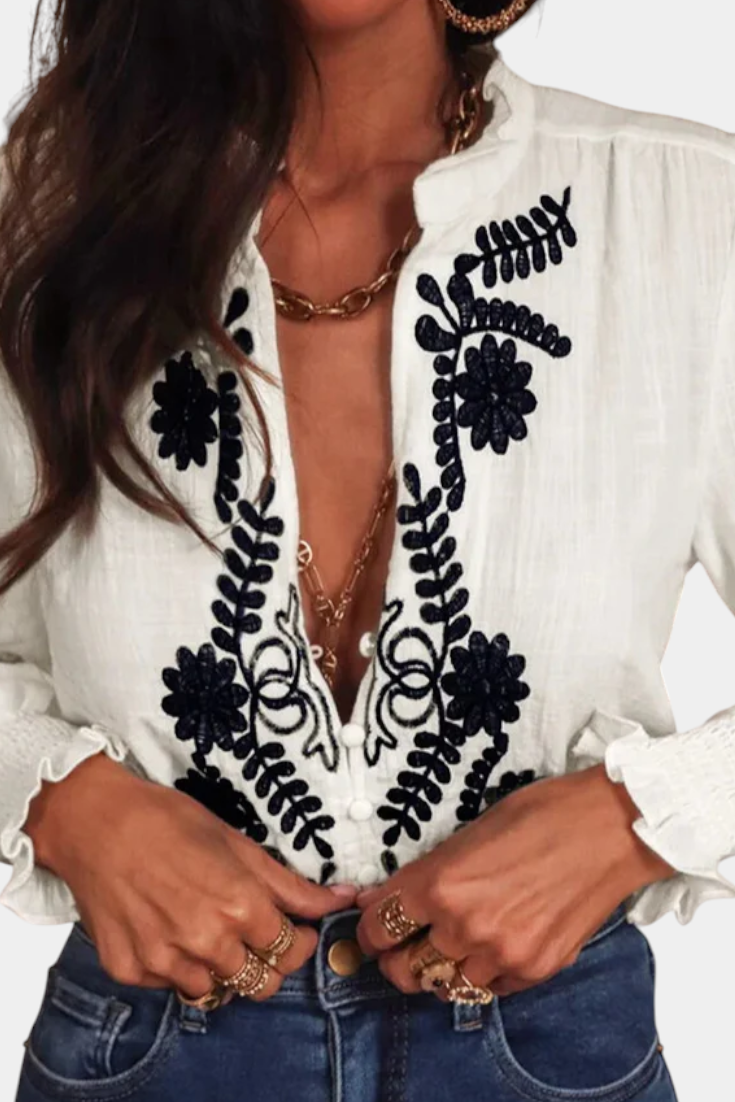 Blusa Sahara Petals - Van Moreau Utrecht