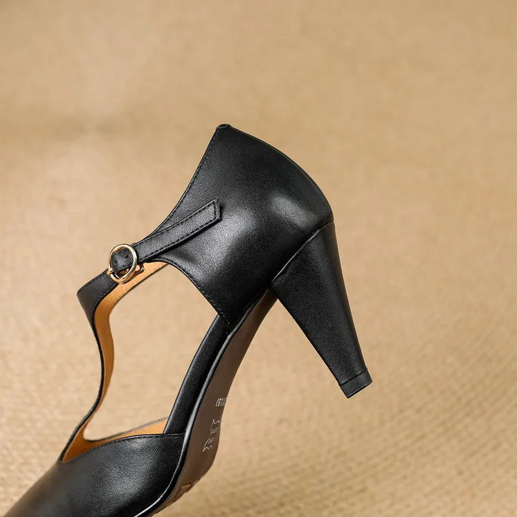 Tacones Altos de Cuero Auténtico Triana - Van Moreau Utrecht