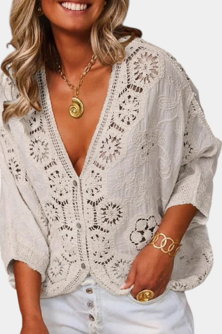 Blusa de Crochet Adele - Van Moreau Utrecht
