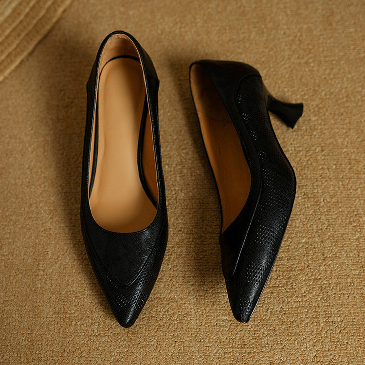 Zapatos de Tacón Alto de Cuero Auténtico Belle - Van Moreau Utrecht