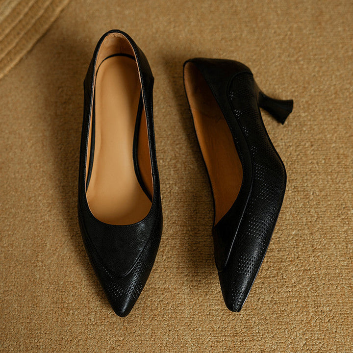Zapatos de Tacón Alto de Cuero Auténtico Belle - Van Moreau Utrecht