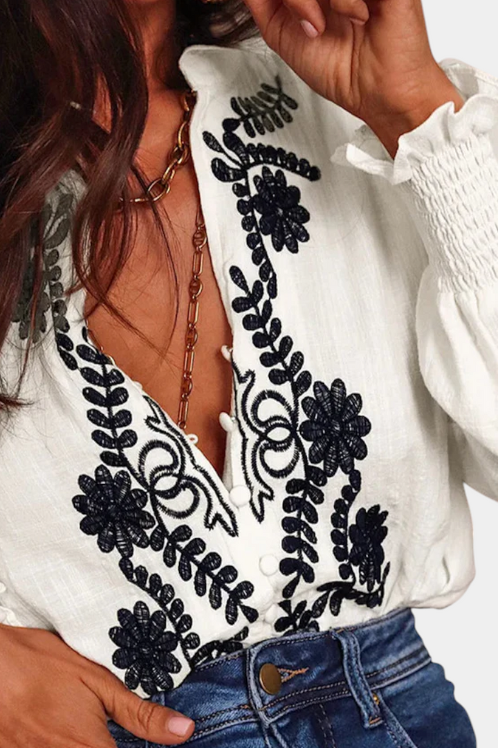 Blusa Sahara Petals - Van Moreau Utrecht