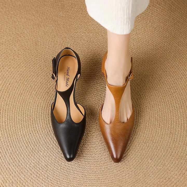 Tacones Altos de Cuero Auténtico Triana - Van Moreau Utrecht