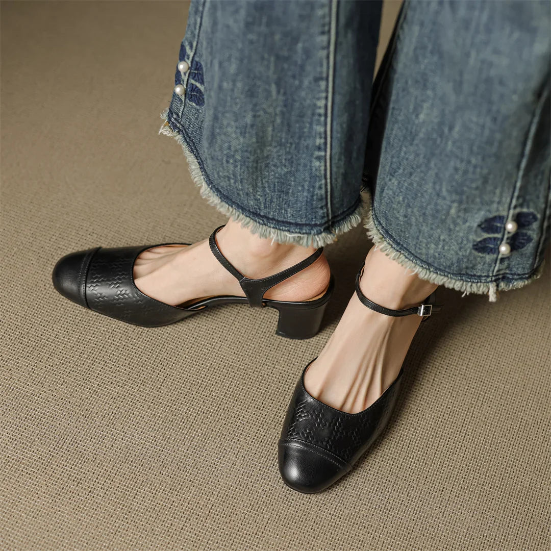 Tacones de Cuero Auténtico Valery - Van Moreau Utrecht