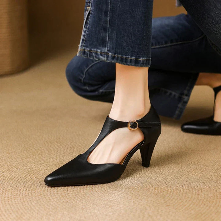 Tacones Altos de Cuero Auténtico Triana - Van Moreau Utrecht