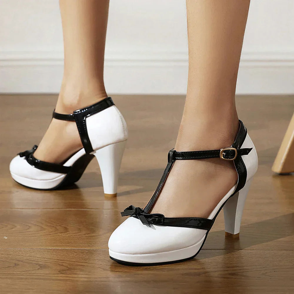 Tacones Vivienne T-Strap - Van Moreau Utrecht