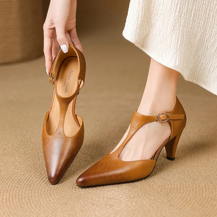 Tacones Altos de Cuero Auténtico Triana - Van Moreau Utrecht