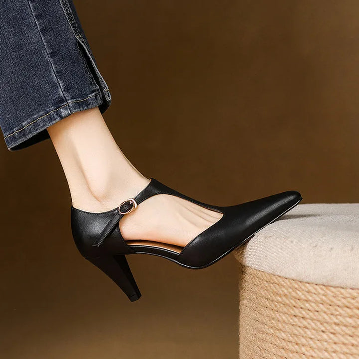 Tacones Altos de Cuero Auténtico Triana - Van Moreau Utrecht