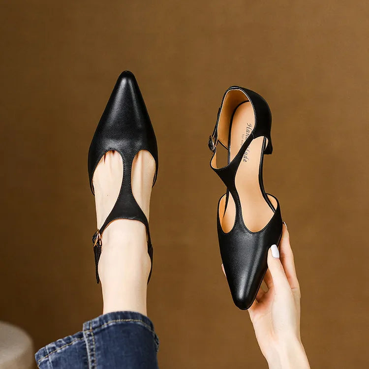 Tacones Altos de Cuero Auténtico Triana - Van Moreau Utrecht