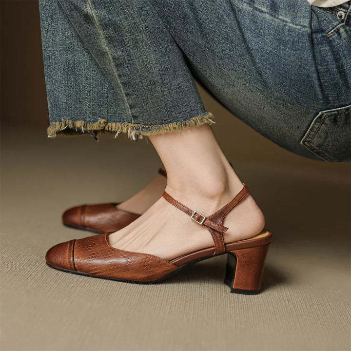 Tacones de Cuero Auténtico Valery - Van Moreau Utrecht