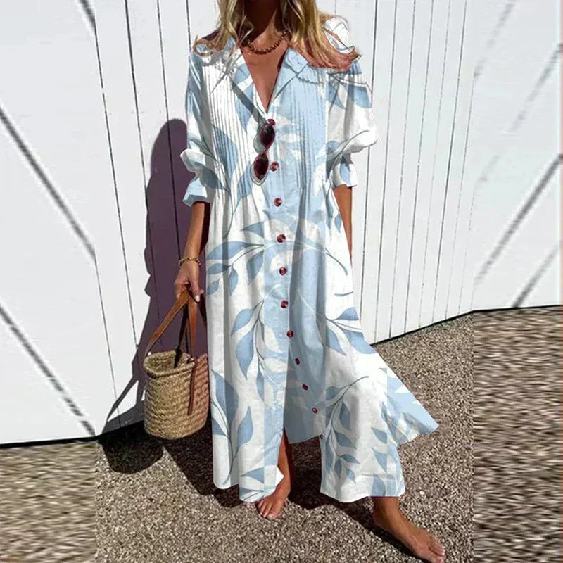 Lila | Bloom Boldly Maxi Dress - Van Moreau Utrecht