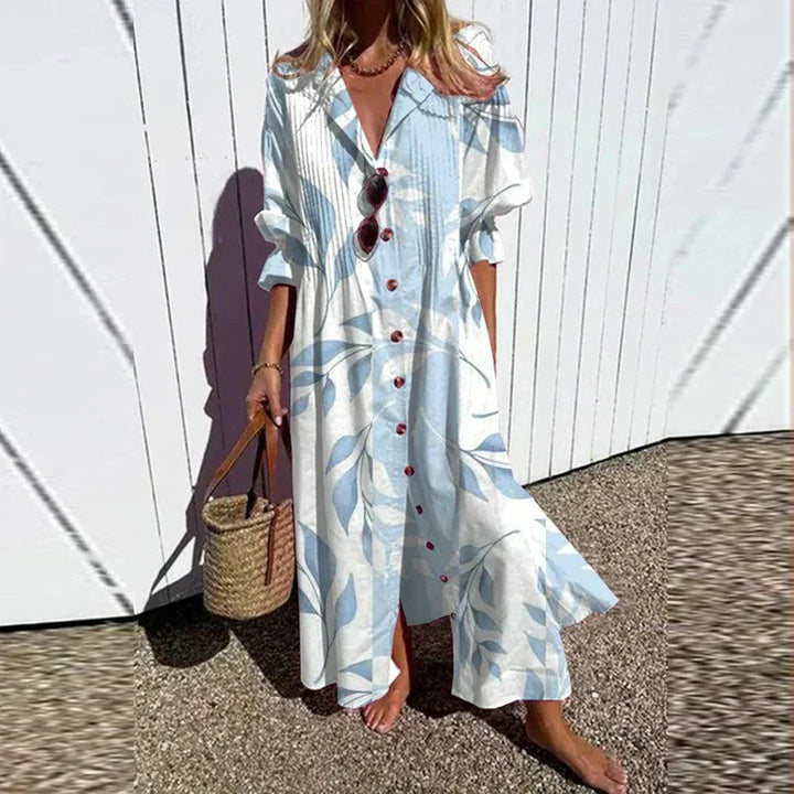 Lila | Bloom Boldly Maxi Dress - Van Moreau Utrecht
