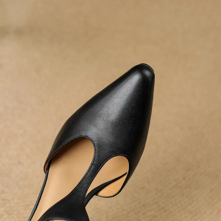Tacones Altos de Cuero Auténtico Triana - Van Moreau Utrecht